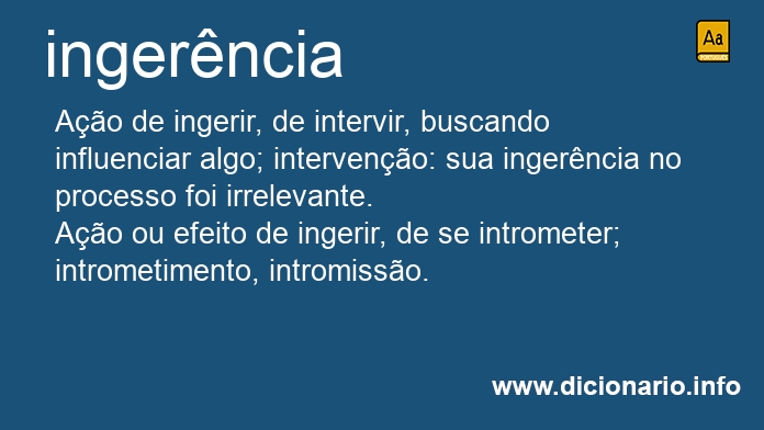 Significado de ingerncia