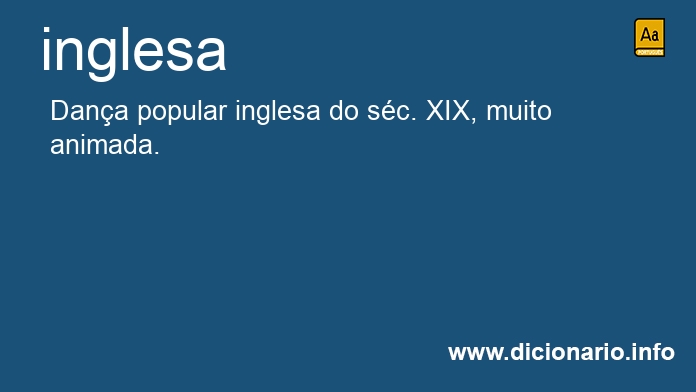 Significado de inglesa