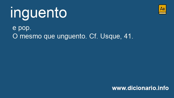 Significado de inguentos