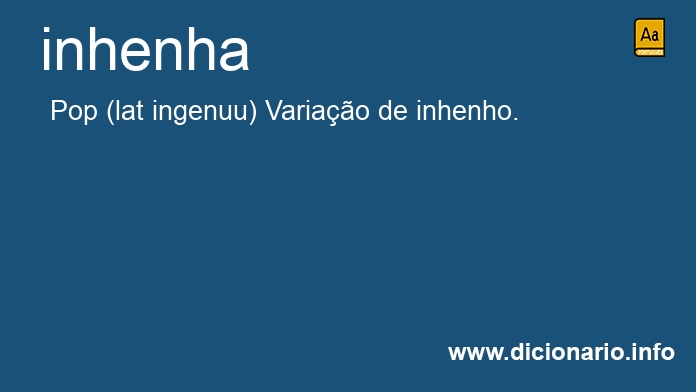 Significado de inhenha