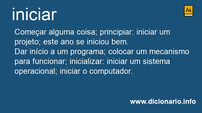 Significado de iniciarei