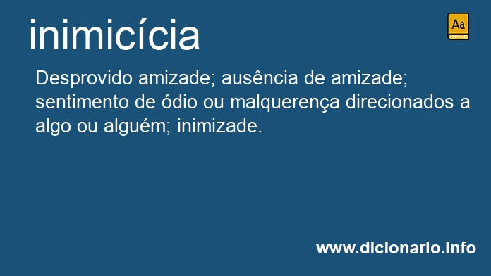 Significado de inimiccias