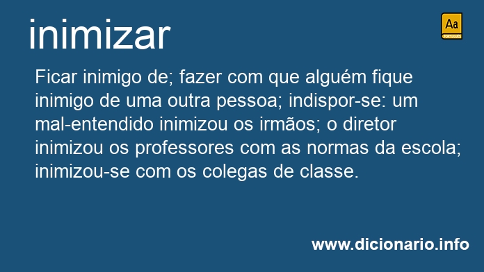 Significado de inimiza