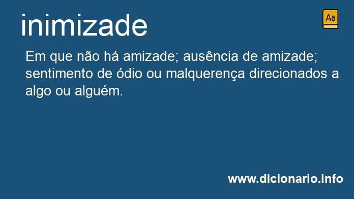 Significado de inimizades