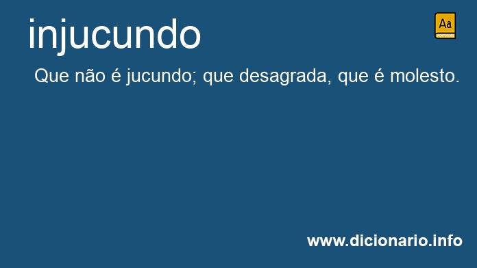 Significado de injucundos