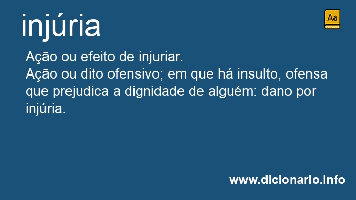 Significado de injria