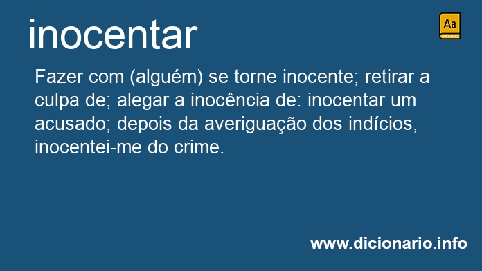 Significado de inocentais