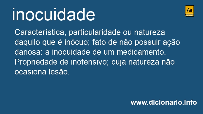 Significado de inocuidade