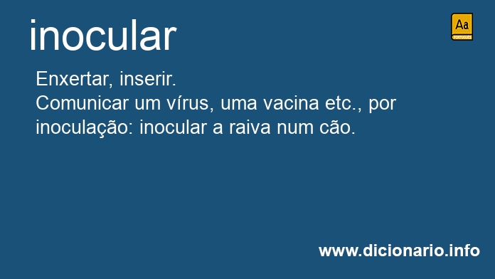 Significado de inoculado