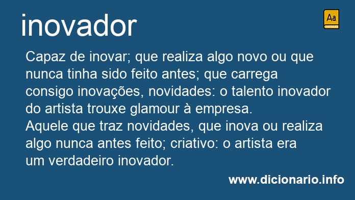 Significado de inovador