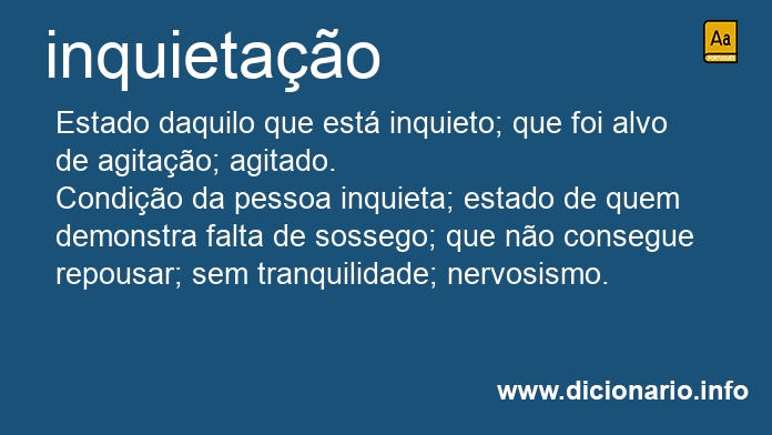 Significado de inquietao