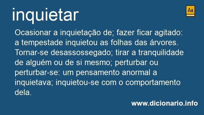 Significado de inquietais