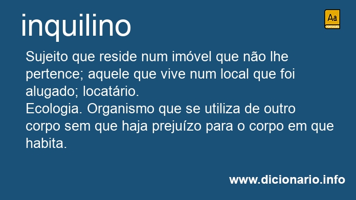 Significado de inquilino