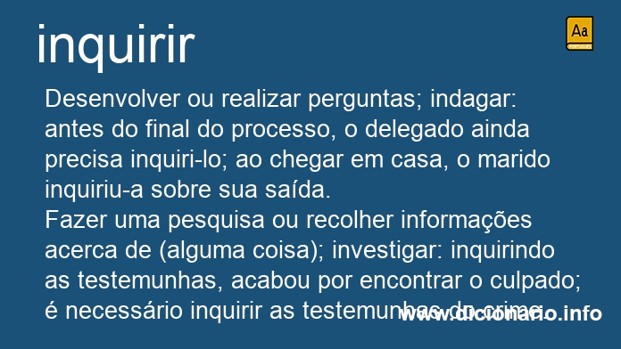 Significado de inquiram