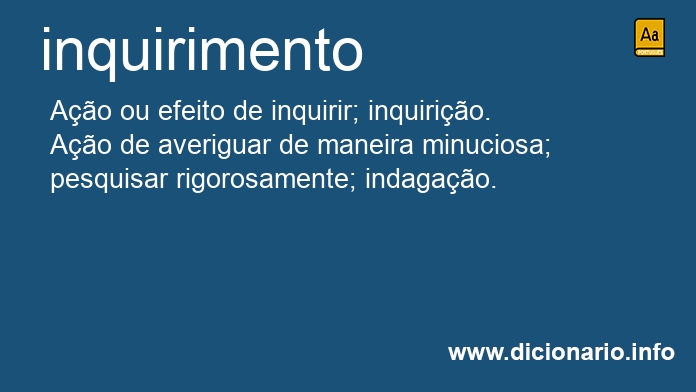 Significado de inquirimento