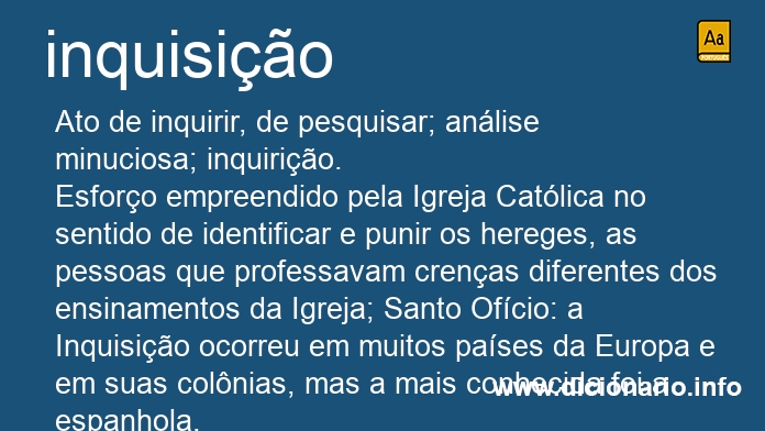 Significado de inquisio