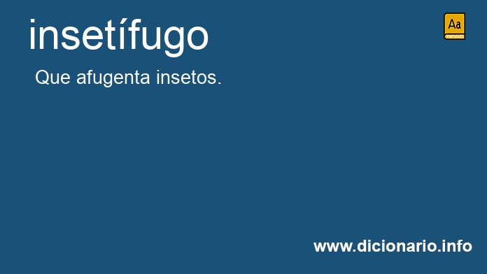 Significado de insetfugo