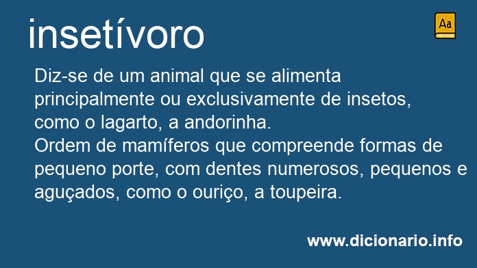 Significado de insetvoro