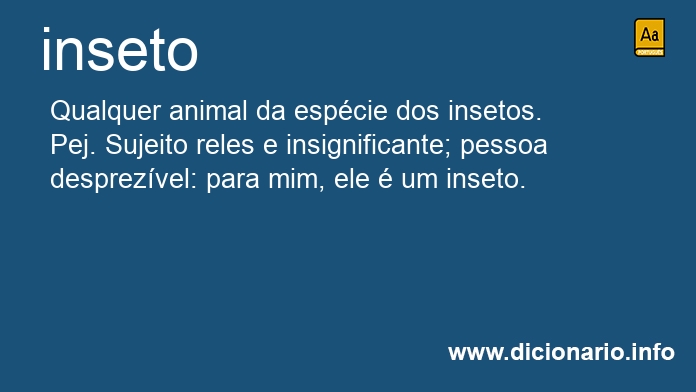 Significado de inseto