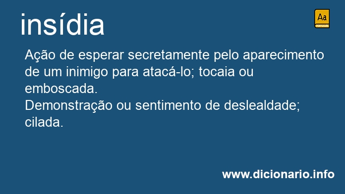 Significado de insdia