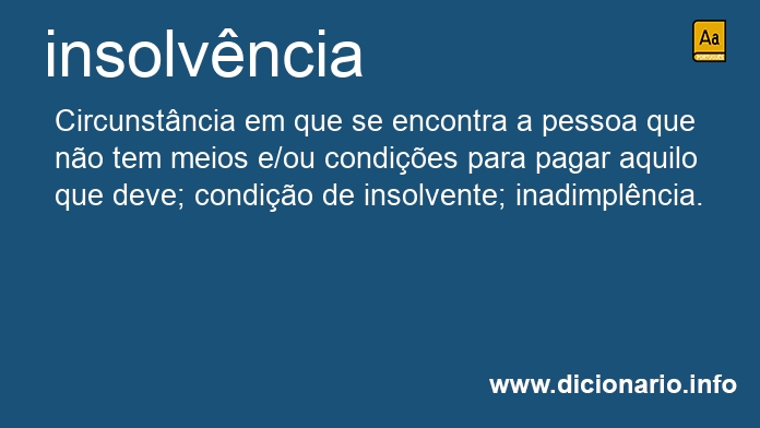 Significado de insolvncia