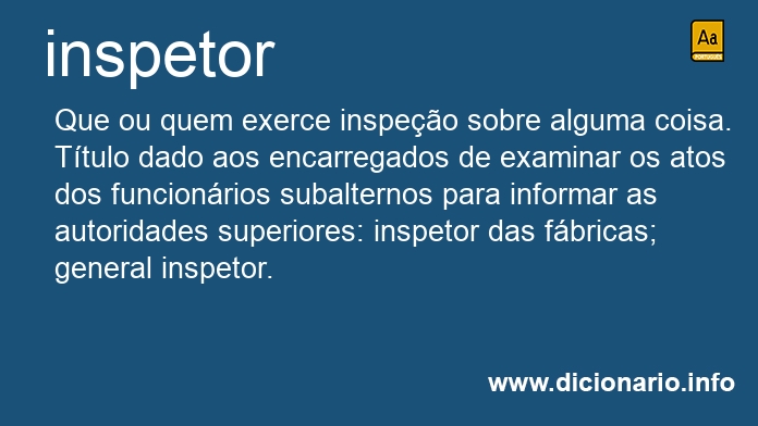 Significado de inspetor