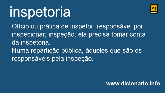 Significado de inspetoria