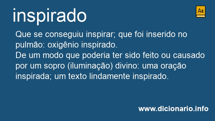 Significado de inspirada