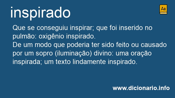 Significado de inspirado