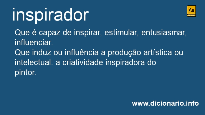 Significado de inspirador