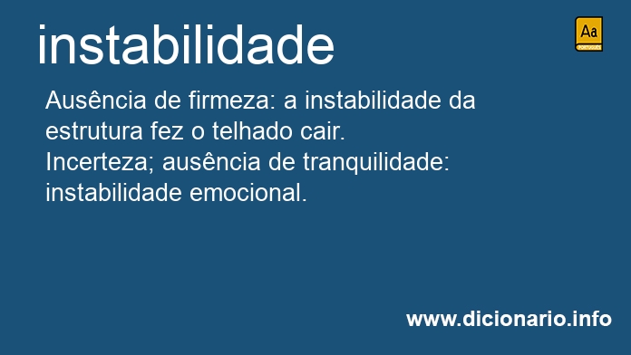 Significado de instabilidades