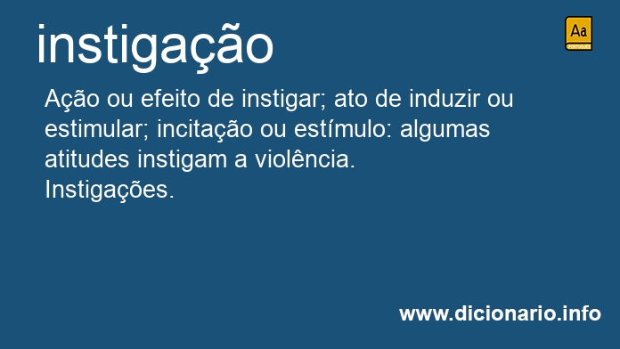 Significado de instigaes