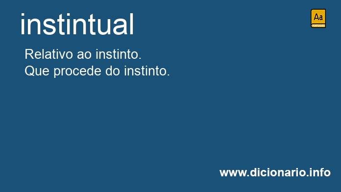 Significado de instintuais