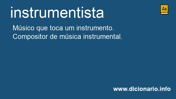 Significado de instrumentista