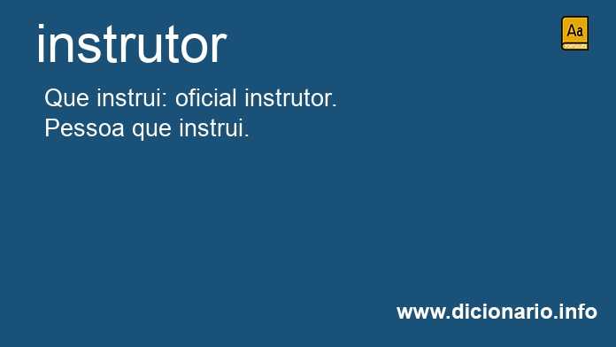 Significado de instrutora