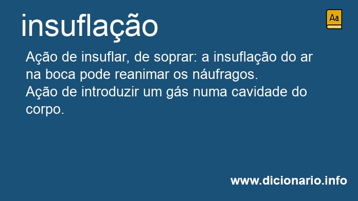 Significado de insuflao