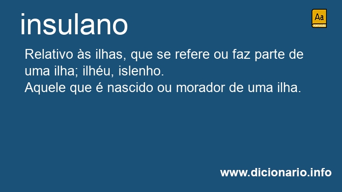 Significado de insulana