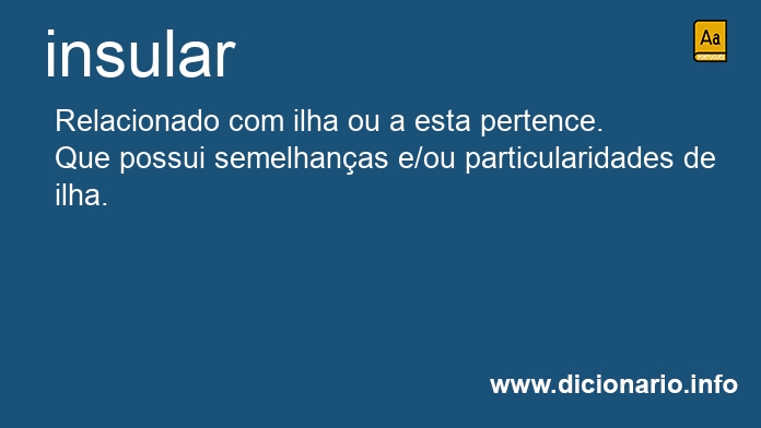 Significado de insulares