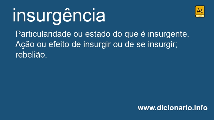 Significado de insurgncias