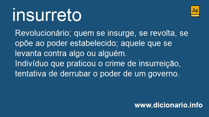 Significado de insurreto