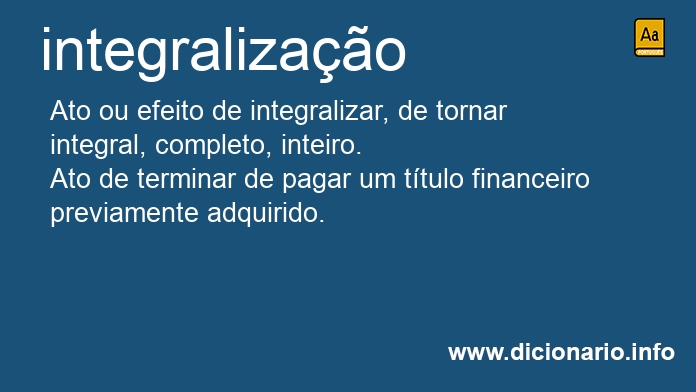 Significado de integralizao