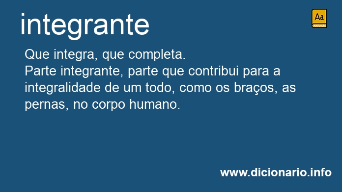 Significado de integrante