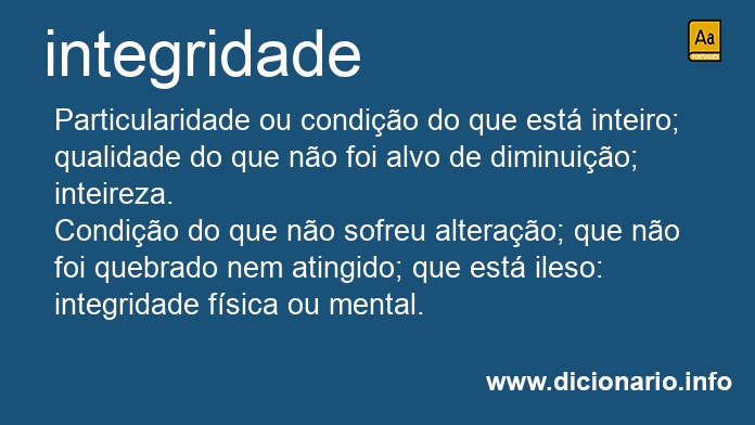 Significado de integridades