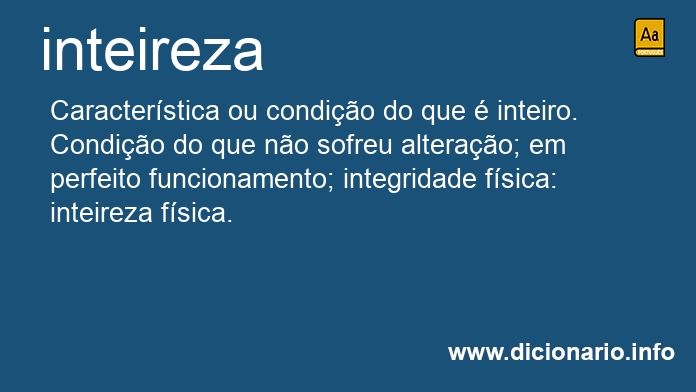 Significado de inteireza