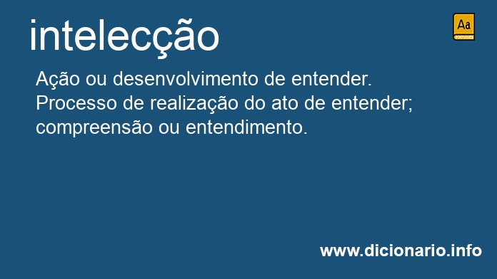 Significado de inteleco