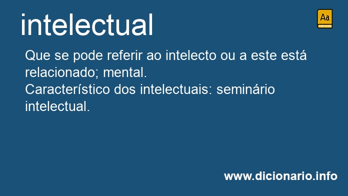 Significado de intelectual