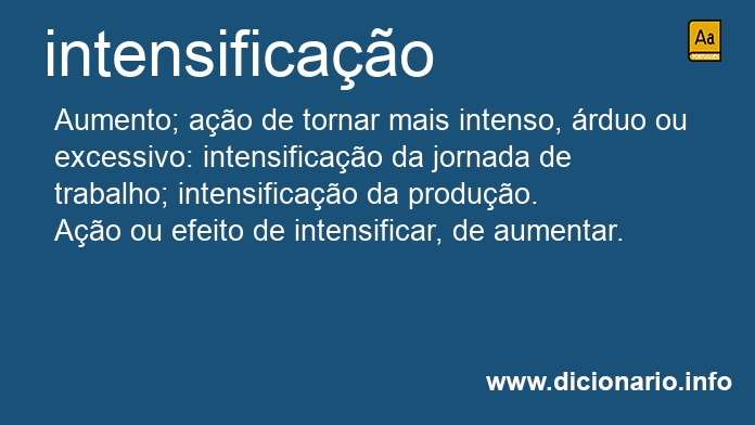 Significado de intensificao