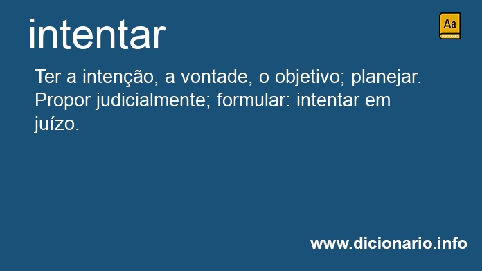 Significado de intentares