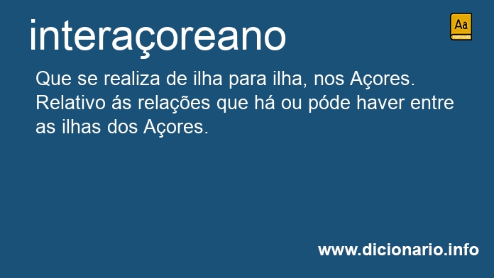 Significado de interaoreano