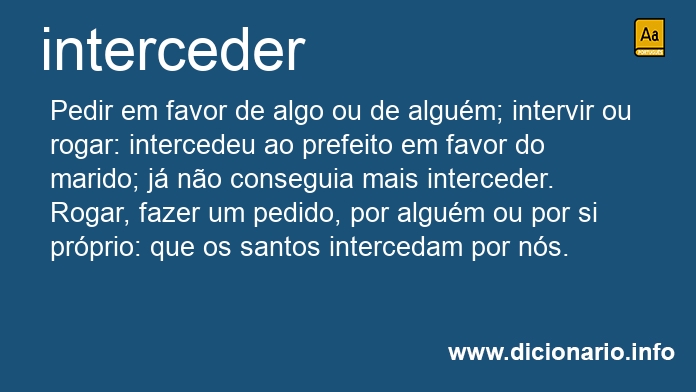 Significado de intercedem